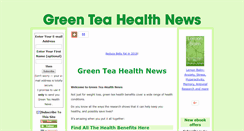 Desktop Screenshot of green-tea-health-news.com