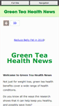 Mobile Screenshot of green-tea-health-news.com