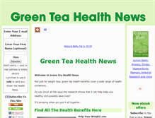 Tablet Screenshot of green-tea-health-news.com
